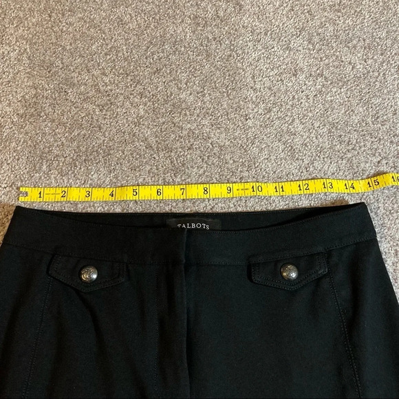 NWOT Talbots Black Stretch Ankle Pants 4P - Picture 4 of 14